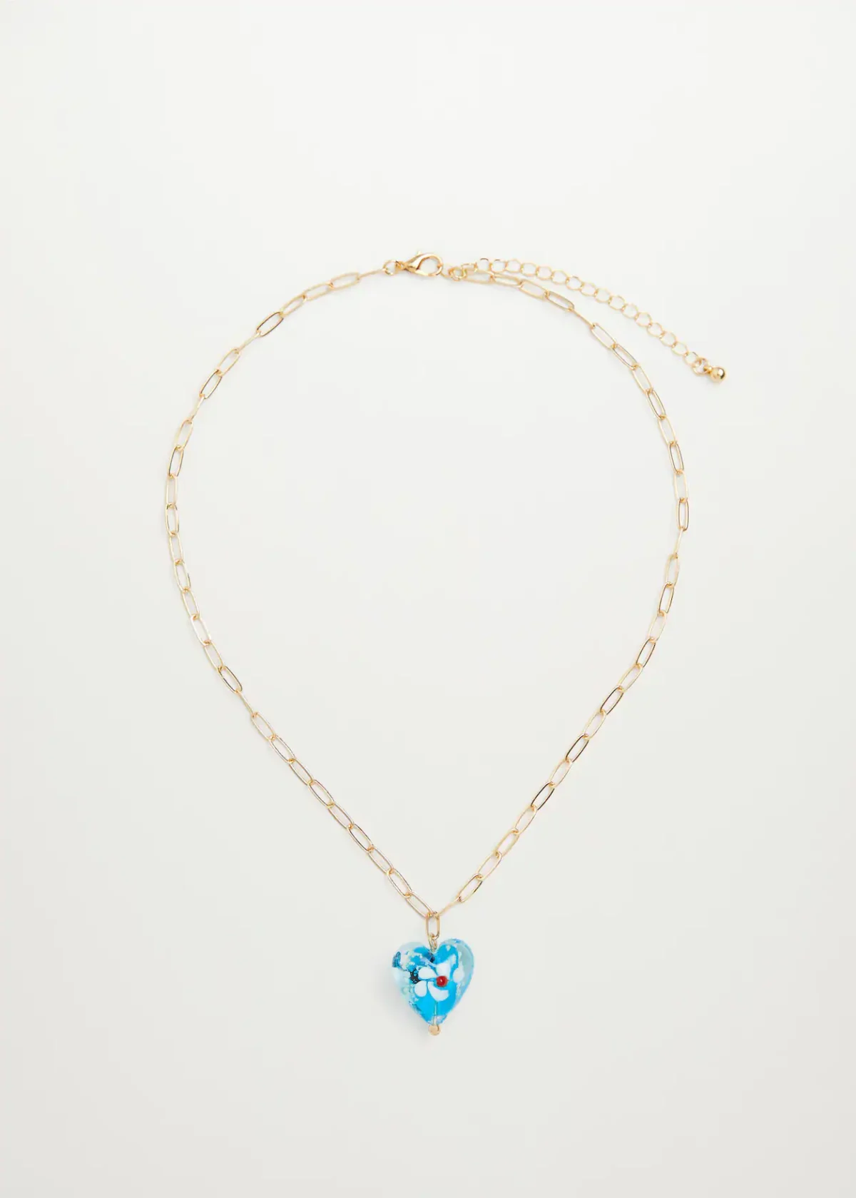 blue heart necklace - 图片 4