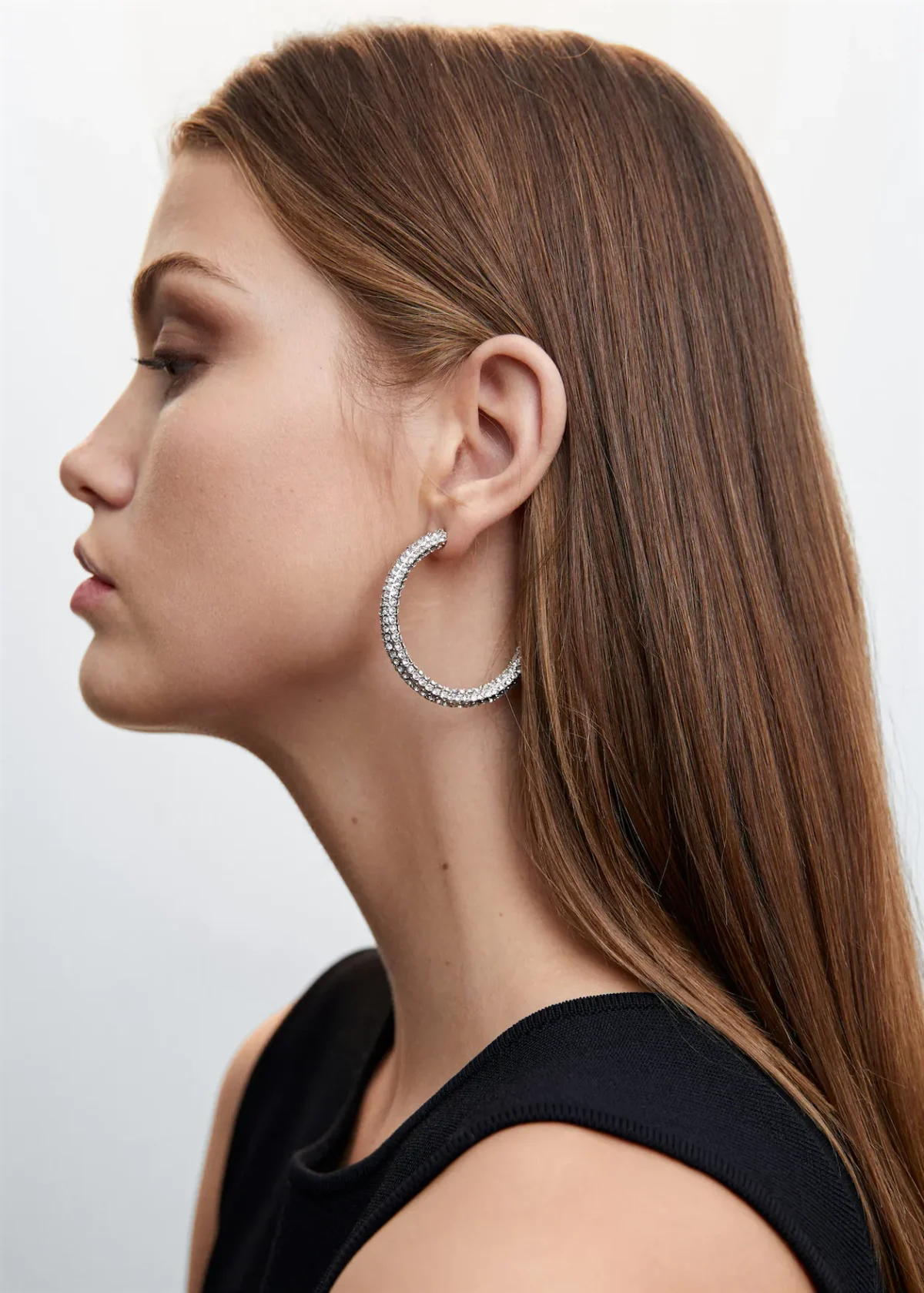 Mesh flower earrings - 图片 2