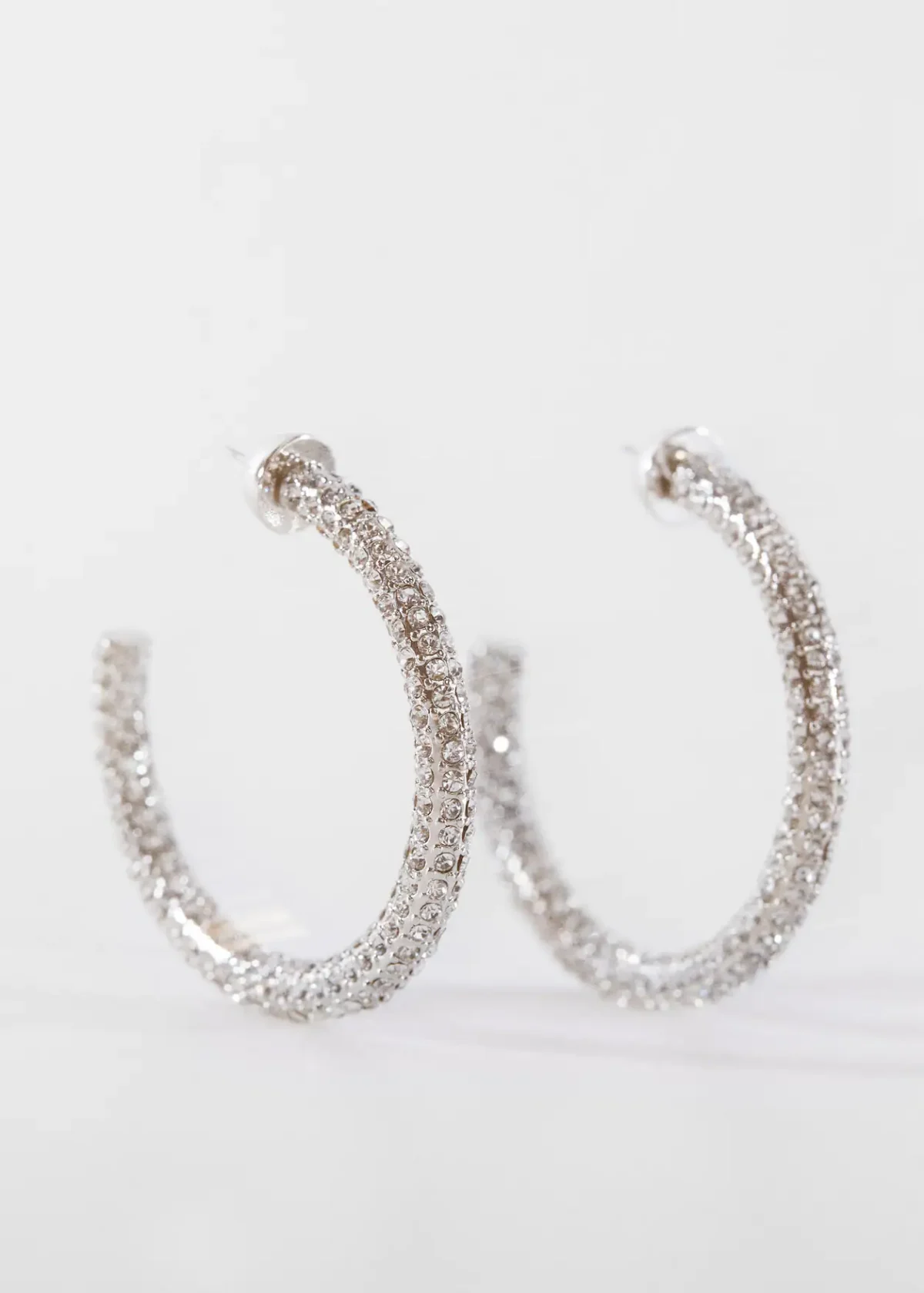 Mesh flower earrings - 图片 3