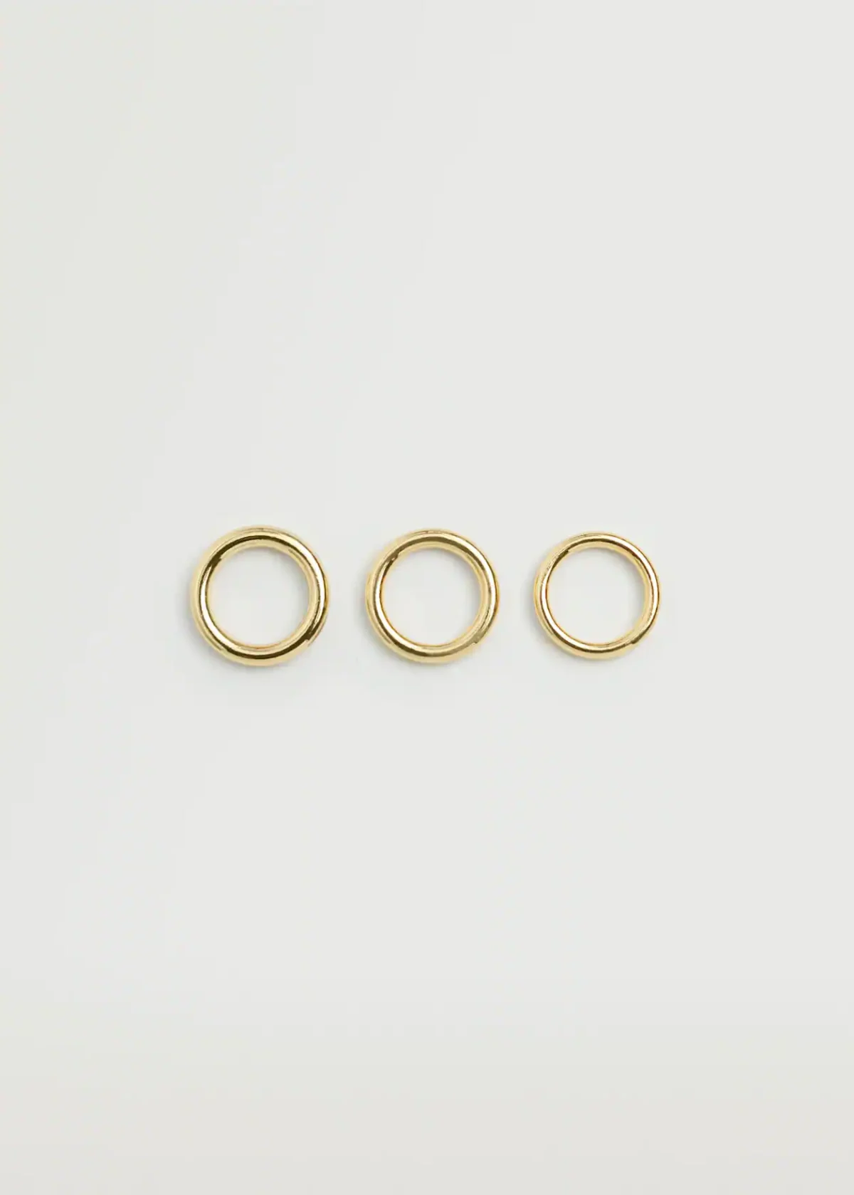 Embossed hoop earrings - 图片 5